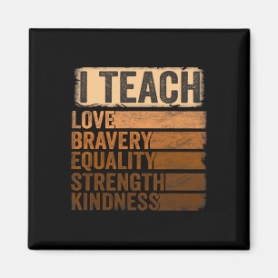 Aimant Black Histoire Mois Vêtements J'Enseigne L'Histoir