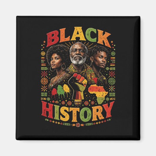 Aimant Black History (Devant)