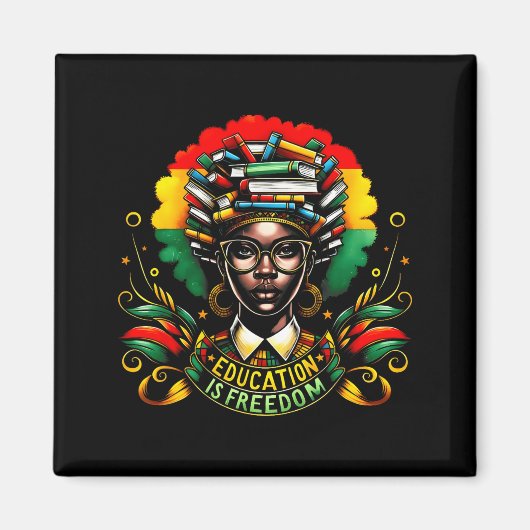 Aimant Black History Month Black Leaders African American (Devant)