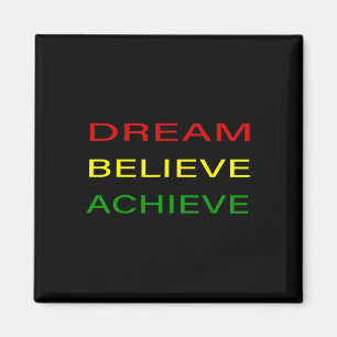 Aimant Black History Moth Dream Croire Atteindre - Red Ye