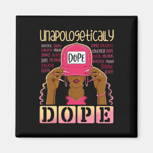 Aimant Black History Queen Afro Unapologtical Drug Mel