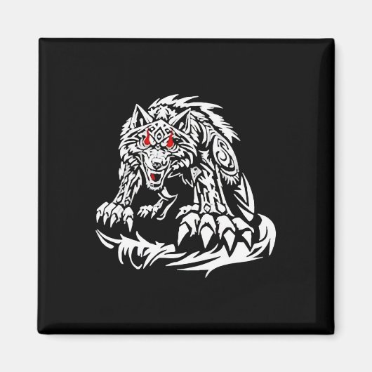 Aimant Black Jacob Fatu Wolf (Devant)