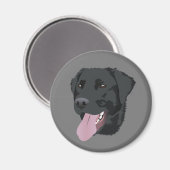 Aimant Black Lab (Recto/Verso)