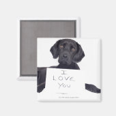 Aimant Black Labrador 13 mois (Recto/Verso)