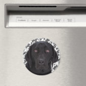 Aimant Black Labrador Retriever (In Situ (Lave-vaisselle))