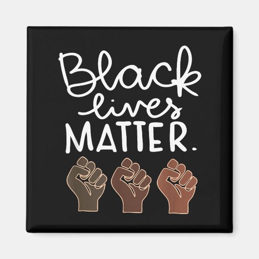 Aimant Black Lives Blm Human Rights Black History Month  (Devant)