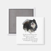 Aimant Black Pomeranian Keepsaké (Recto/Verso)