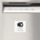 Aimant Black Pomeranian Keepsaké (In Situ (Lave-vaisselle))
