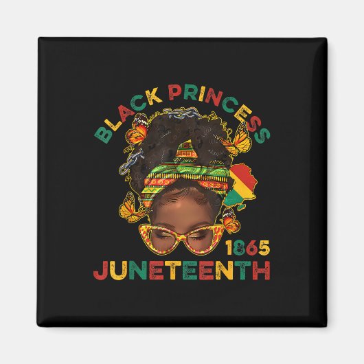 Aimant Black Princes Juneteenth 1865 Mois de l'Histoire M (Devant)