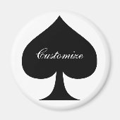 Aimant Black Queen of Spades (Devant)