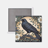 Aimant Black Raven William Morris inspiré (Recto/Verso)