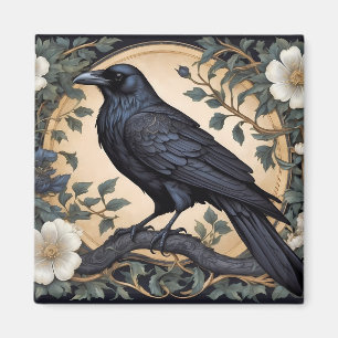 Aimant Black Raven William Morris inspiré