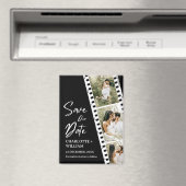 Aimant Black Save our Date Photo Booth Mariage (In Situ (Lave-vaisselle))