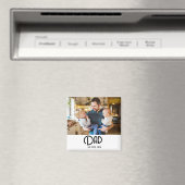 Aimant Black Script Grunge Dad Established (In Situ (Lave-vaisselle))