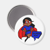 Aimant black super mom (Recto/Verso)