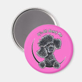 Aimant Black Toy Poodle IAAM (Recto/Verso)