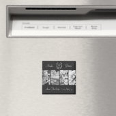 Aimant Black & White Biker thème Enregistrer la date Magn (In Situ (Lave-vaisselle))