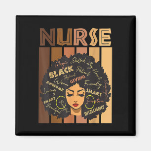 Aimant Black Woman Magic Afro Melanin Queen Histoire noir