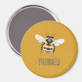 Aimant Black Yellow Bee Vous-même (Recto/Verso)