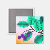 Aimant Blackberries sur une branche (Recto/Verso)