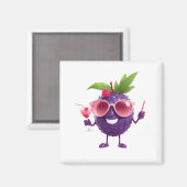 Aimant Blackberry Fun Vacances joyeuses Boisson Tropicale (Recto/Verso)