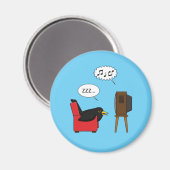 Aimant Blackbird Dormir devant la bande dessinée de la té (Recto/Verso)