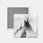 Aimant Blackfoot Brave, près de Calgary (Alberta), 1889 (Recto/Verso)