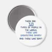 Aimant blague binaire (Recto/Verso)