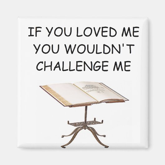 Aimant blague de jeu de mots (Devant)