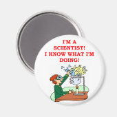 Aimant blague de scientifique fou (Recto/Verso)