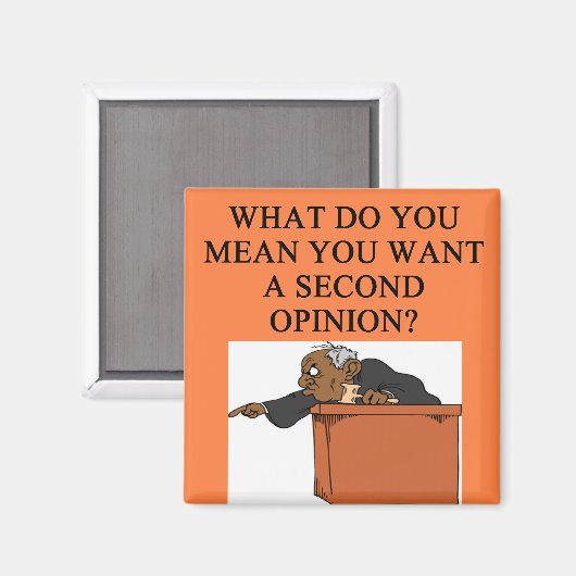 Aimant blague JUDGE (Recto/Verso)