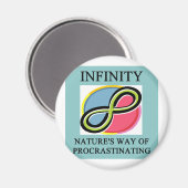 Aimant blague mathématique INFINITY (Recto/Verso)