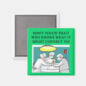 Aimant blague médecin médecin chirurgien (Recto/Verso)