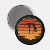 Aimant blagues de basket-ball (Recto/Verso)