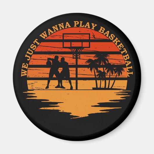 Aimant blagues de basket-ball (Devant)