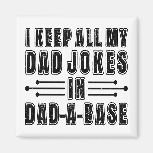Aimant Blagues de Papa Dans Une Base De Papa Cadeau De Fê (Devant)