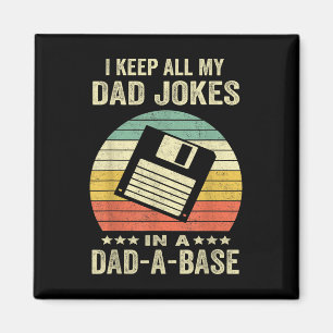 Aimant Blagues drôles de papa pour hommes en base de papa