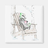 Aimant blaireau (Devant)