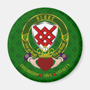 Aimant Blake Irish Shield & Claddagh