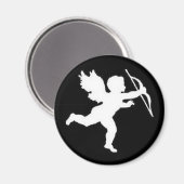 Aimant blanc cupide sur noir (Recto/Verso)
