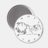 Aimant blanc de transport de minuit (Recto/Verso)