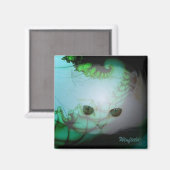 Aimant blanc Kitty (Recto/Verso)