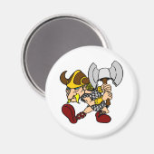 Aimant Blanc Mad Viking2 (Recto/Verso)