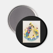 Aimant Blanche Neige et les sept nains (Recto/Verso)