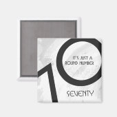 Aimant Blancs 70 Anniversaire de la Décennie (Recto/Verso)