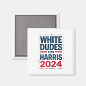 Aimant Blancs Pour Harris-2024 (Recto/Verso)