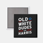 Aimant Blancs Pour Harris Kamala 2024 (Recto/Verso)