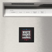Aimant Blancs pour Kamala Harris Présidente 2024 (In Situ (Lave-vaisselle))