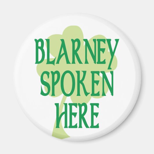 Aimant Blarney Parlé Ici (Devant)