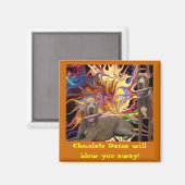 Aimant Blason à Danse Chocolat (Recto/Verso)